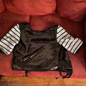 Zara Sequin Top